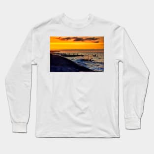 Ocean sunset walcott Long Sleeve T-Shirt